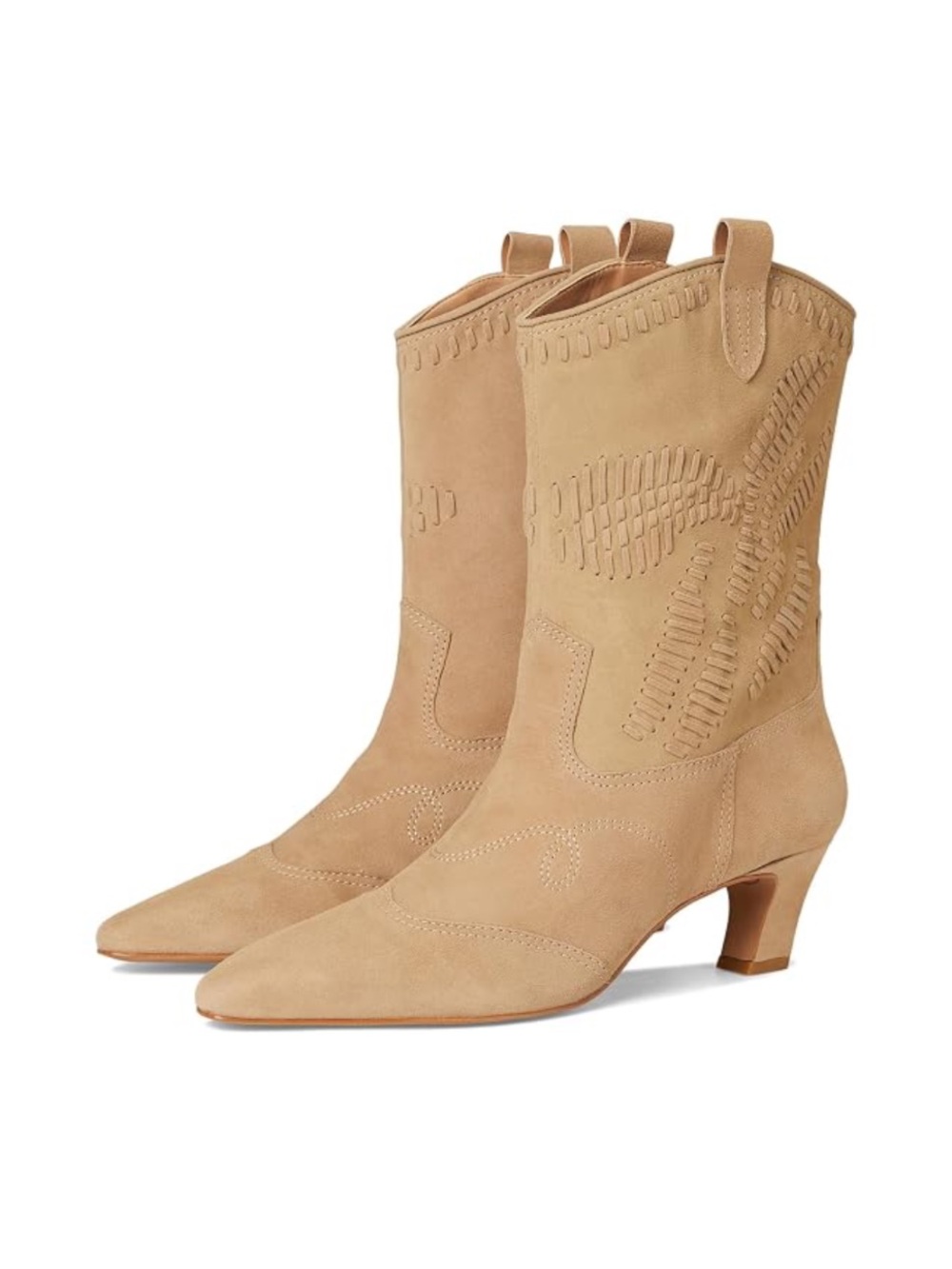 Dolce Vita Tavla Camel Suede Cowboy Boots
